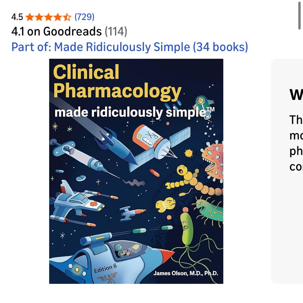 Pharmacology Made Ridiculously Simple Book